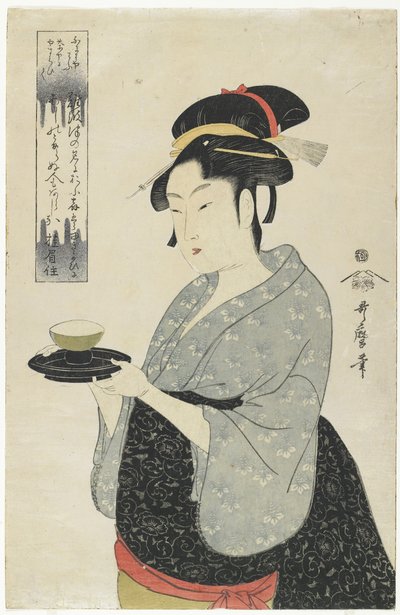 Serveuse de la maison de thé Naniwaya Okita, c. 1793 - Kitagawa Utamaro